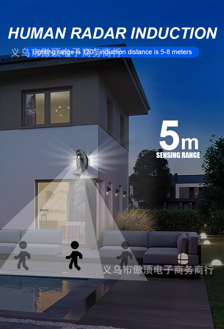 Solar Eagle Creative Atmosphere Light led Wall Lamp Human Body Sensing Garden Lamp Outdoor Landscape Lamp Waterproof