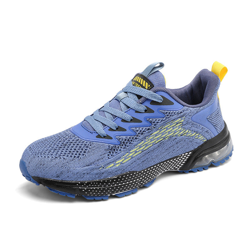 New Fashion Jelly Sole Men's Shoes Flyknit Breathable Casual Shoes Student Running Sports Shoes Export Men's Shoes
