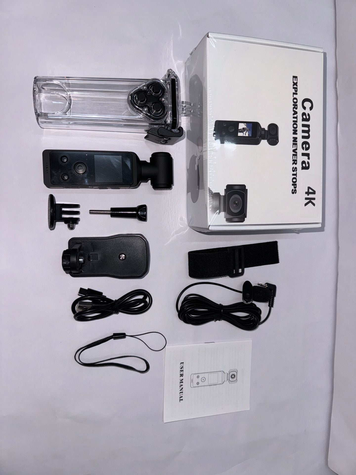New4K Sports Digital Camera270Degree Rotating Lens Action Camera High Definition Handheld Camera