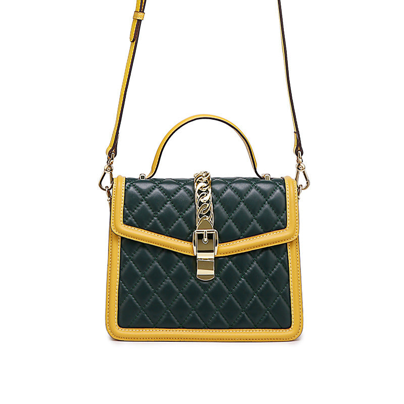 New Women's Bag Trendy Fashion Retro Quilted Small Square Bag Personality Stylish Simple Crossbody Women's Bag Handbag