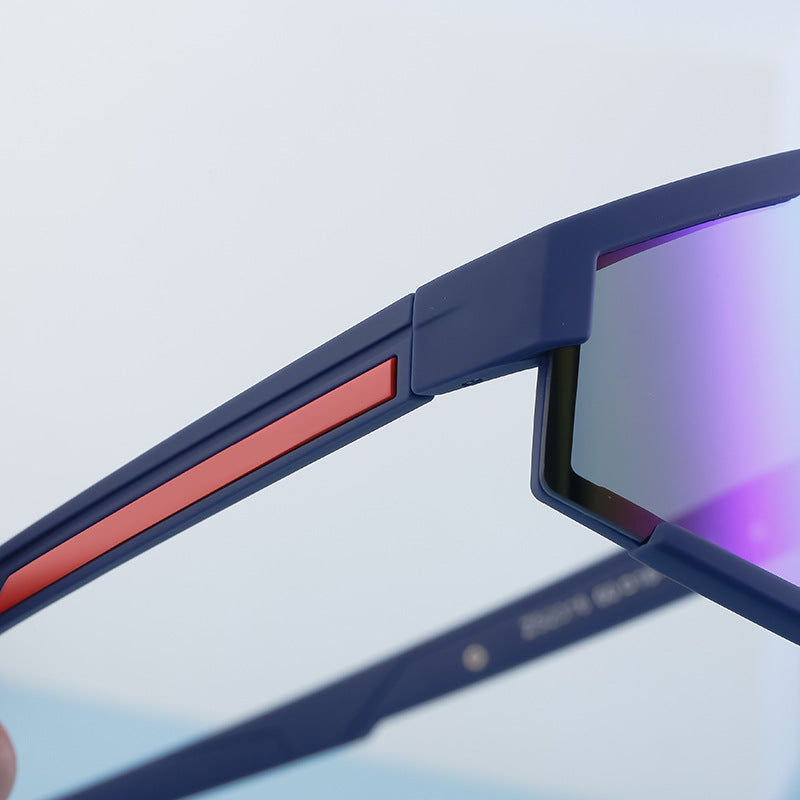 New Cycling Goggles for Women, UV Protection, One-Piece Large Frame Sunglasses, Outdoor Sports Colorful Integrated Sunglasses