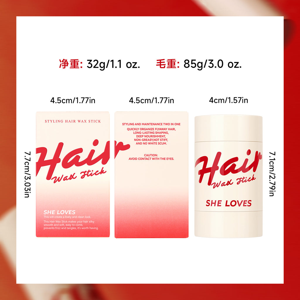 Exclusive Supply hair wax stick Hair Wax Stick for Broken Hair, Strong Hold Hair Clay, Hair Styling Gel