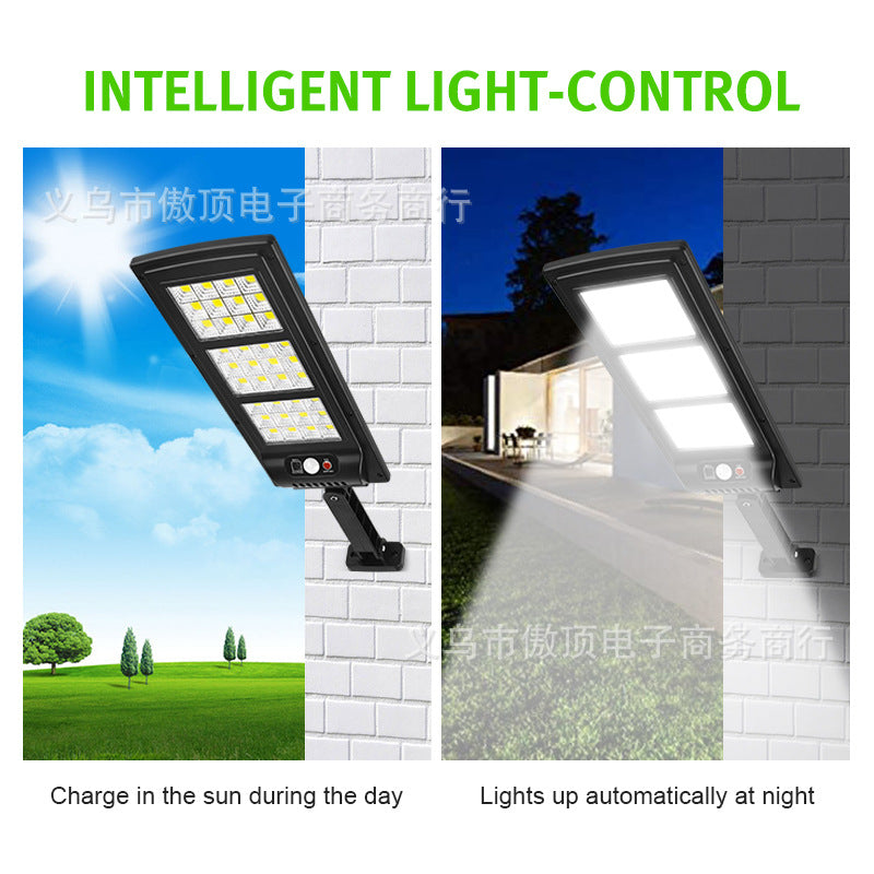 Outdoor Solar Lights LED Wall Lamp Human Body Induction Street Light Waterproof Garden Light Remote Control Courtyard Light Wall Lamp