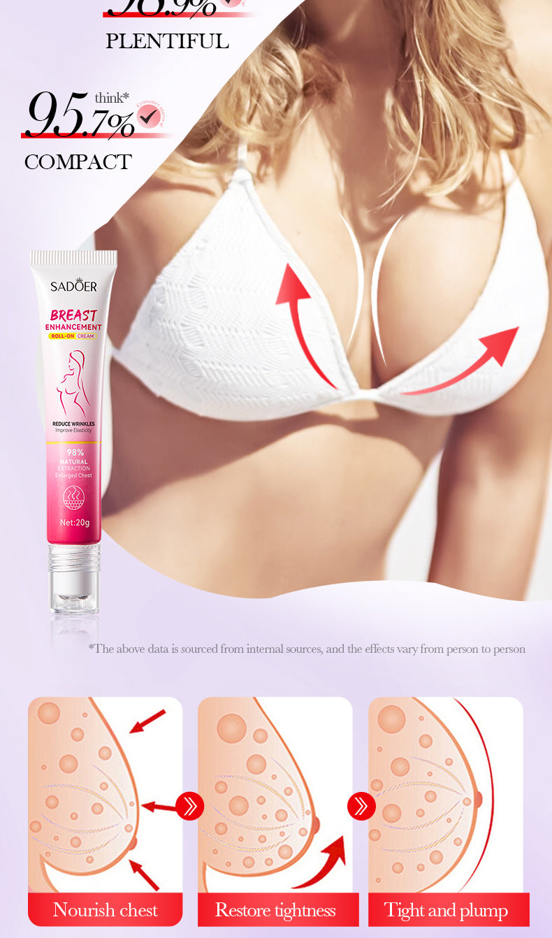 Roll-on Cream20g SADOER Breast Firming and Plumping Massage Care Beauty Cream  Wholesale