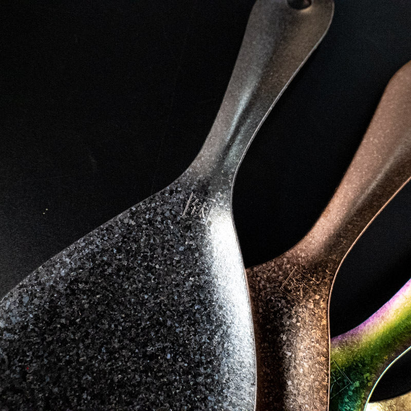 Pure Titanium Rice Spoon Ice Flower Household Hammered Texture Rice Serving Lightweight Spoon Creative High-Value Crystal Colorful Camping Outdoor