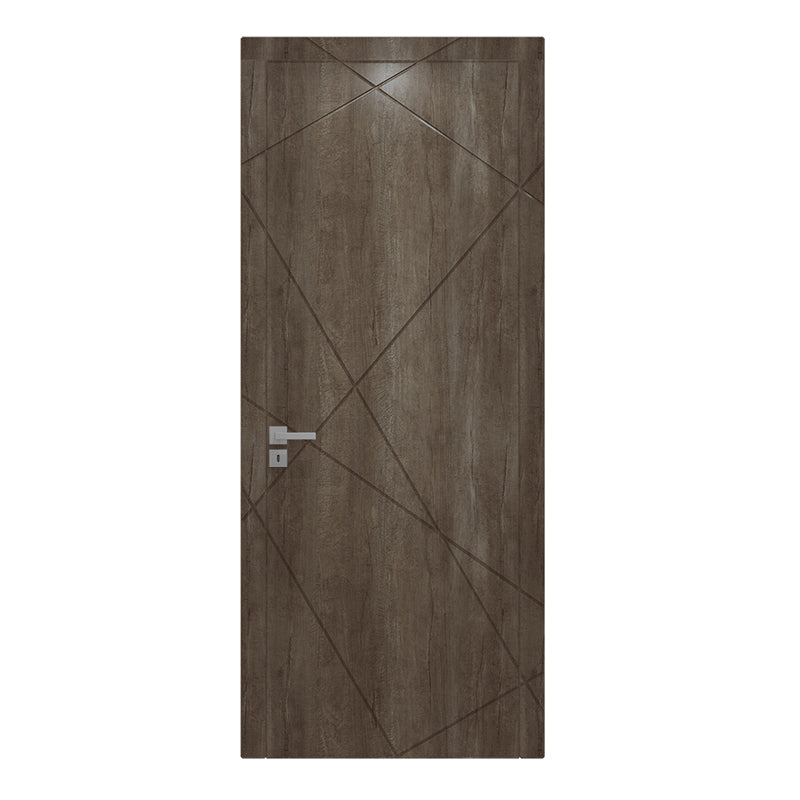 Latest Flush Design Wood Door Fireproof Wooden Doors for Hotel Wooden Door With Security Safety Smart Lock