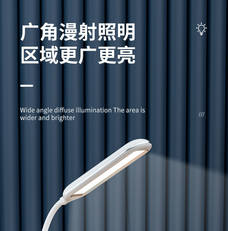 ledDeskLamp Study Bright Enough Foldable Touch15W Wireless Charging Bedroom Bedside Reading Lamp