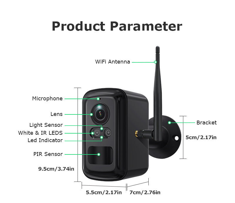 Private Model Wireless WiFi Repeater Solar Camera Combination Set HD Full Color Battery Camera