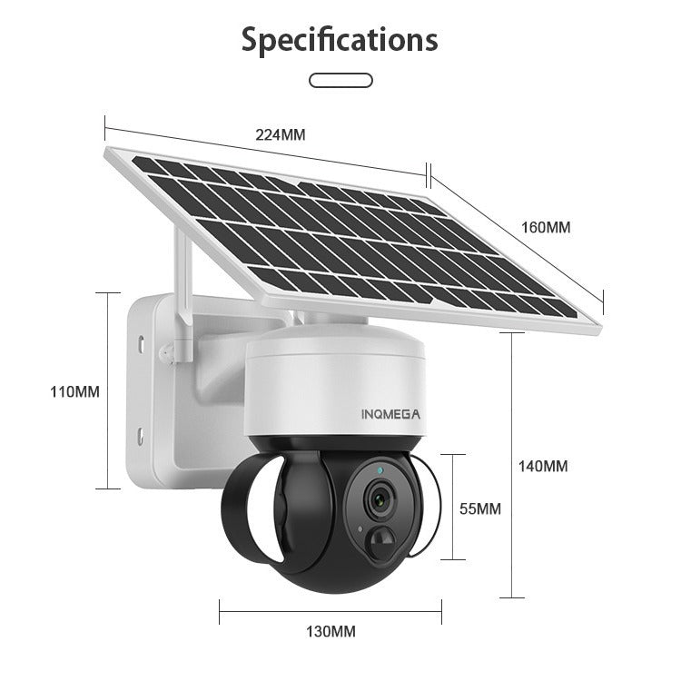 Solar Energy WiFi Camera tuya Tuya Surveillance HD Night Vision Waterproof Infrared Dual Camera Wide Angle