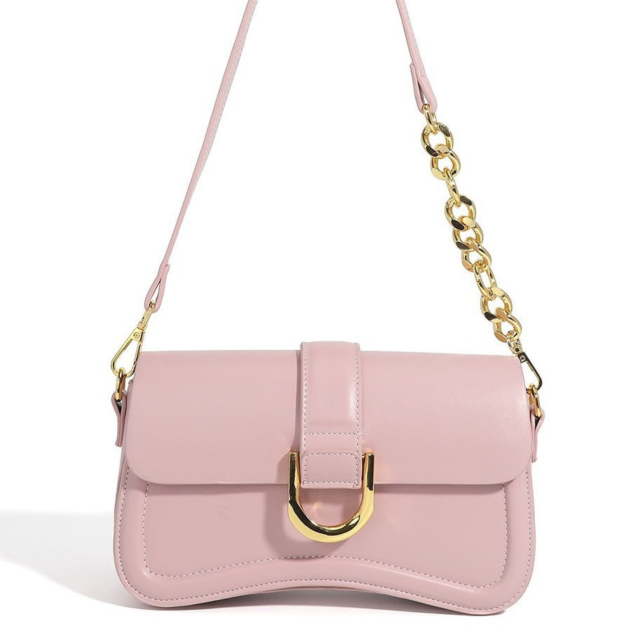 Versatile Texture New Baguette Bag Retro Fashion Elegant Versatile Shoulder Underarm Bag Crossbody Women's Bag