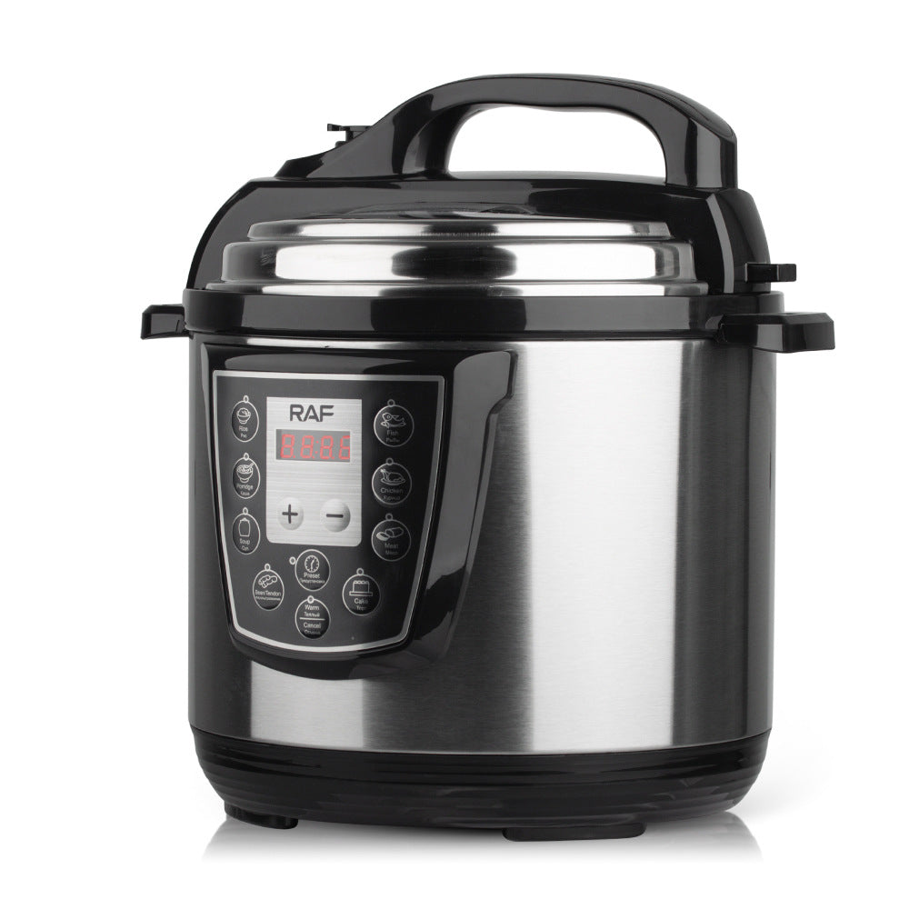 Electric Pressure Cooker Household Multi-Functional Rice Cooking Stewing Soup Open Lid Sauce Collection Can Reserve Rice Cooker Pressure Cooker6L