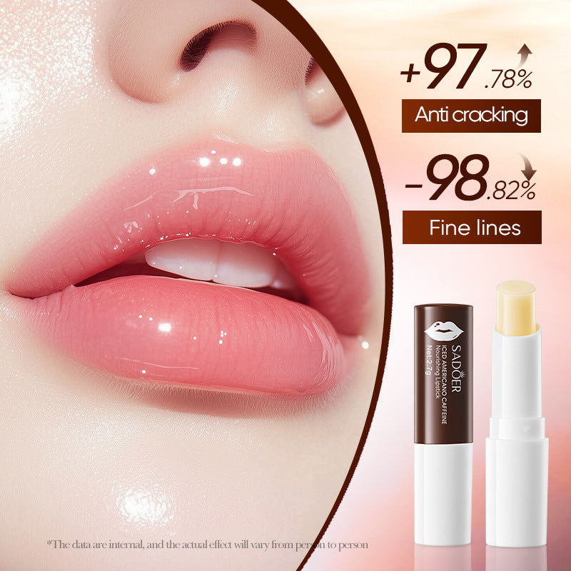 Iced American Caffeine Nourishing Lip Balm SADOER Anti-chapped Moisturizing Lip Balm  Wholesale