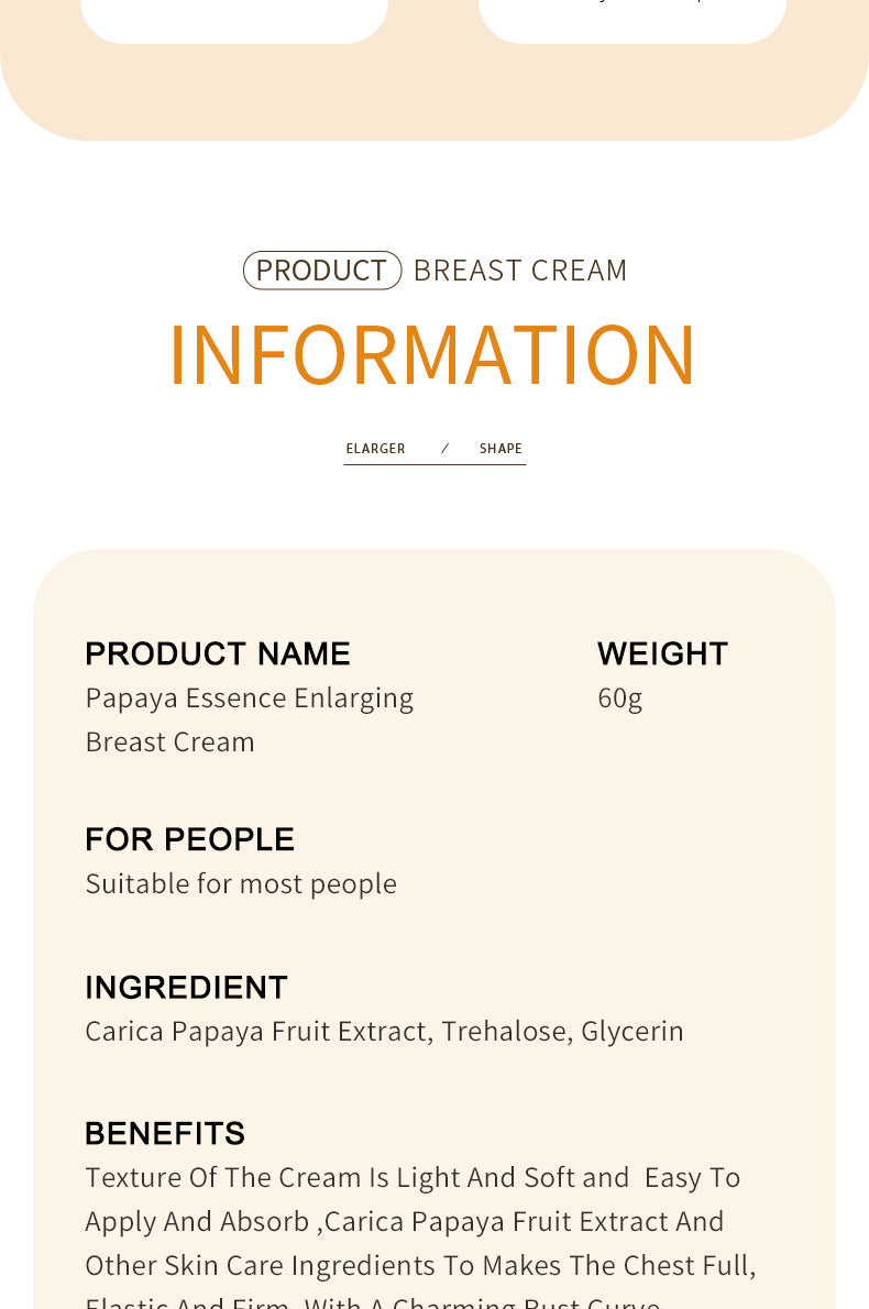 Body Cream SADOER Papaya Coconut Extract Body Care60g  Foreign Trade Factory Direct Sales