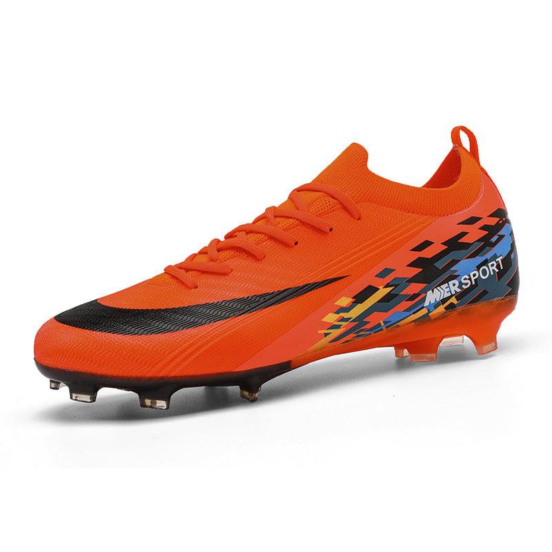 New Large Size Long Spike Football Shoes Low Top Youth Competition Training Student Football Sports Shoes
