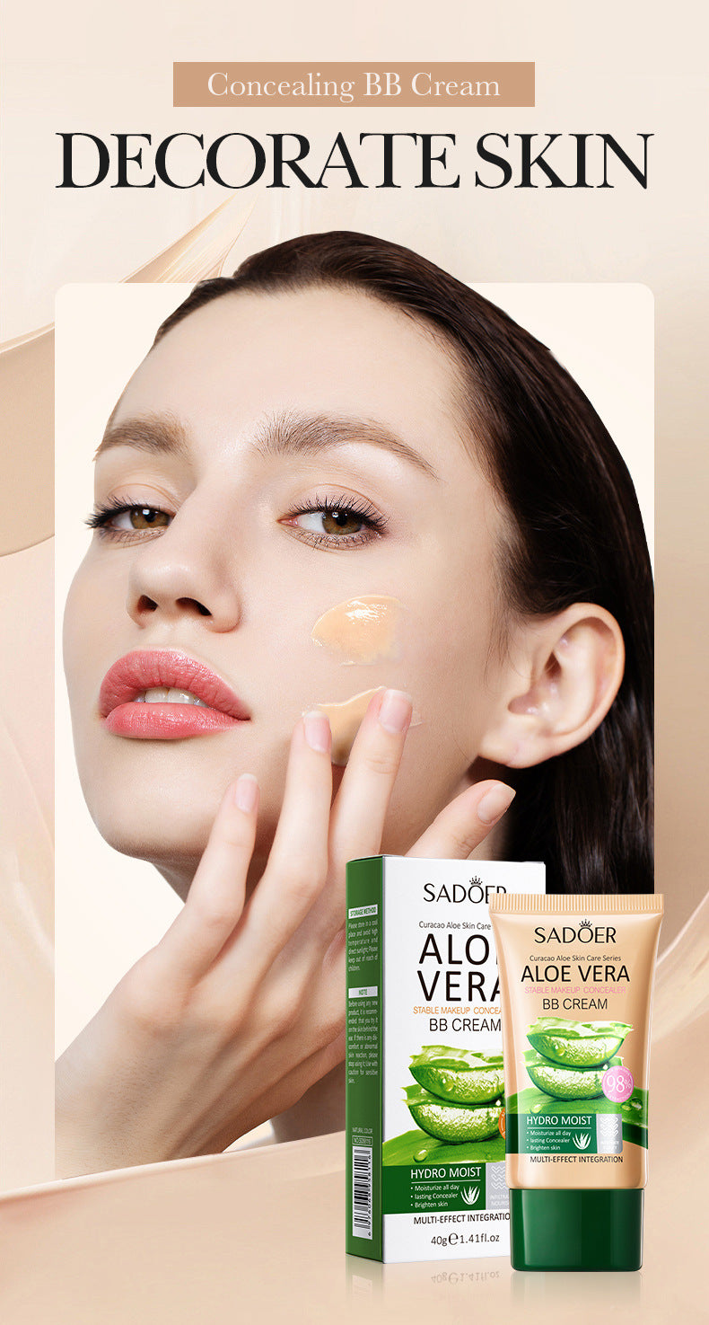 Aloe Vera Long-lasting Concealer BB Frost SADOER Contouring and Shaping Makeup BB Wholesale  Foreign Trade Frost