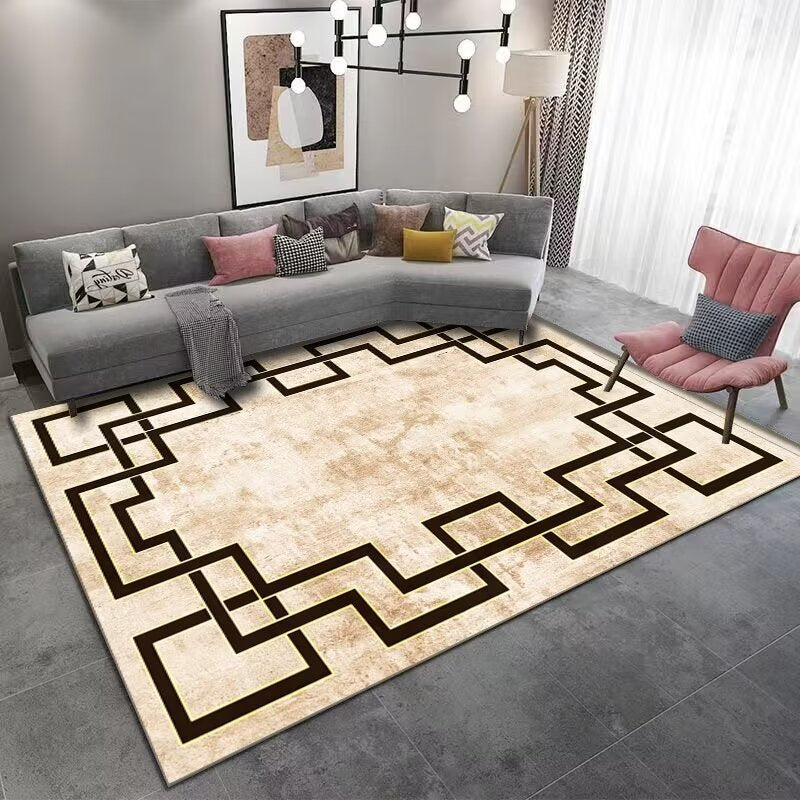 Light Luxury Living Room Carpet Sofa Coffee Table Full Carpet Home Bedroom Gray Series Dirty Resistant Mat Tapis carpet