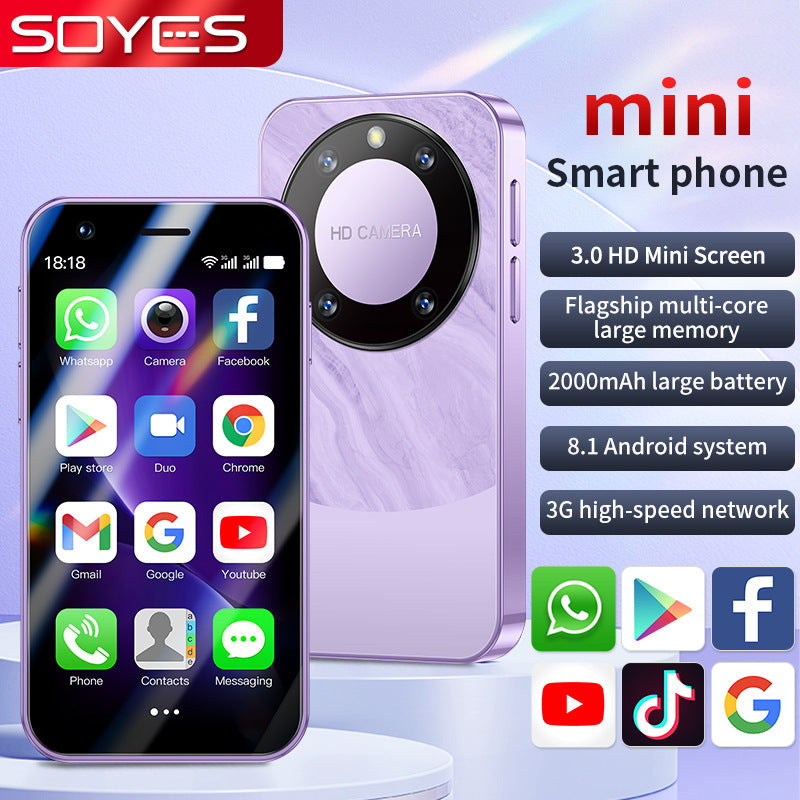 Hot Sale F8 Pro Mini Mobile Phone Dual Sim Quad Core Google Store Android Smart Small Phone(Popular)