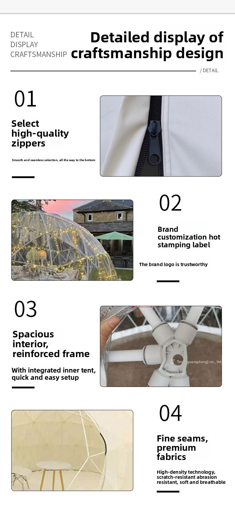 Outdoor Influencer PC Spherical Tent Hotel Dome Homestay Luxury Round Terrace Bubble House Starry Sky Transparent Tent