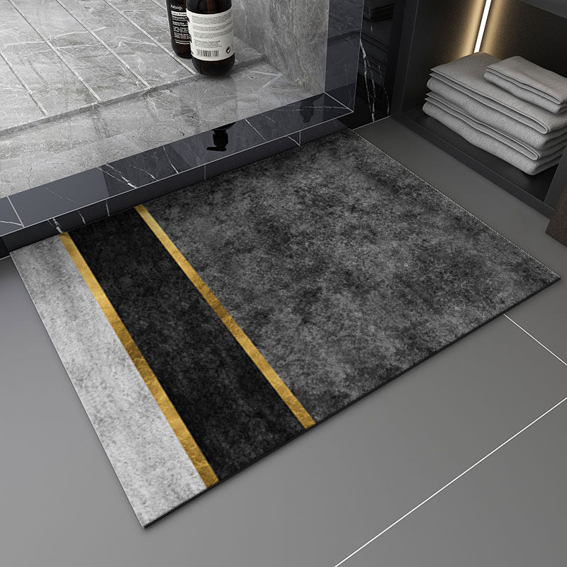 Geometric Abstract Entryway Non-Slip Mat Home Bathroom Doorway Water Absorption Soft Mat Easy to Clean Tech Cloth Entrance Mat