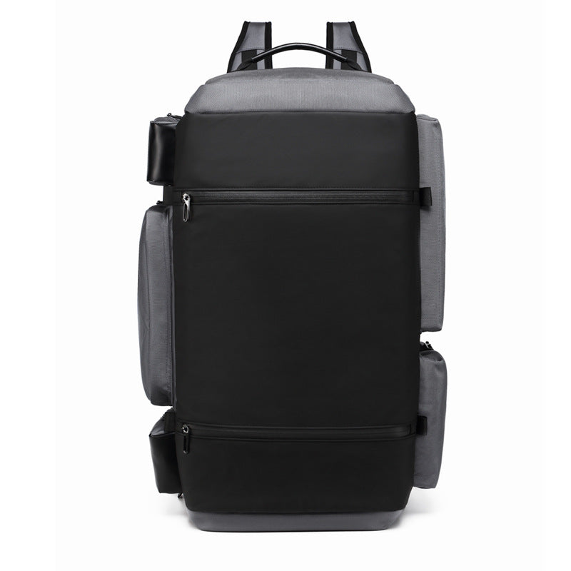 OZUKO Backpack Men's Water-Repellent Large Capacity Multi-Compartment Travel Laptop Bag Outdoor Sports Bag