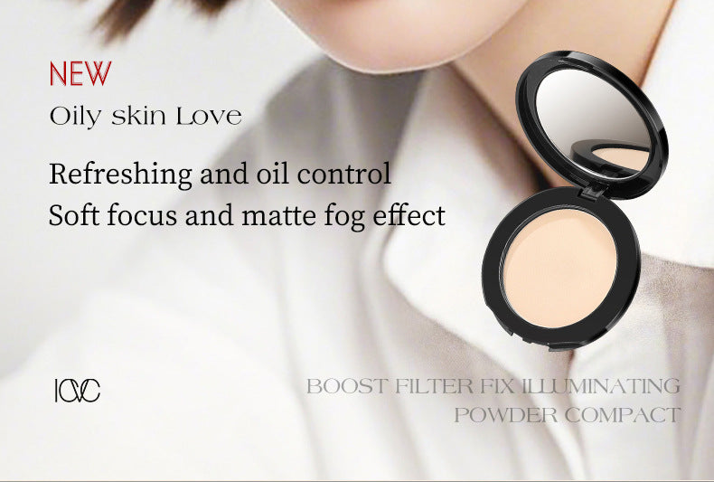ICVC#1204Oil Control Powder Nude Makeup Setting Loose Powder5g Comes with makeup mirror, e-commerce version