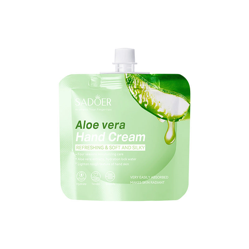 Plant-Based Hand Cream in Sachet SADOER Avocado Aloe Vera Moisturizing Refreshing  Wholesale