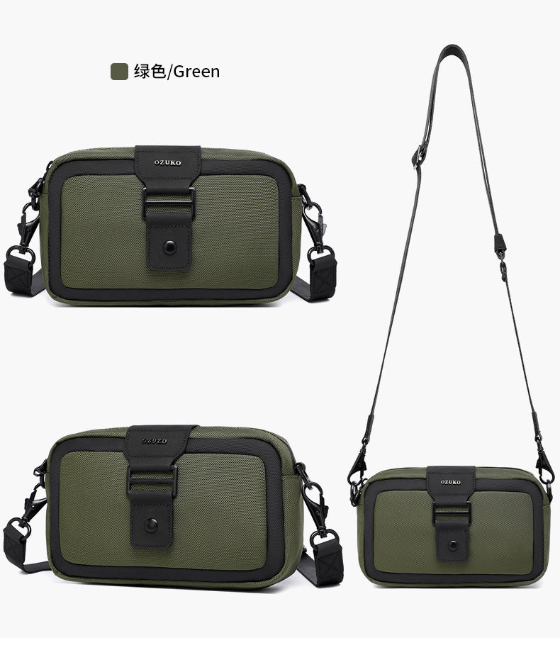 Men's Crossbody Bag High-End Single Shoulder Bag Portable Small Bag Waterproof Oxford Cloth Mini Men's Bag Trendy Style