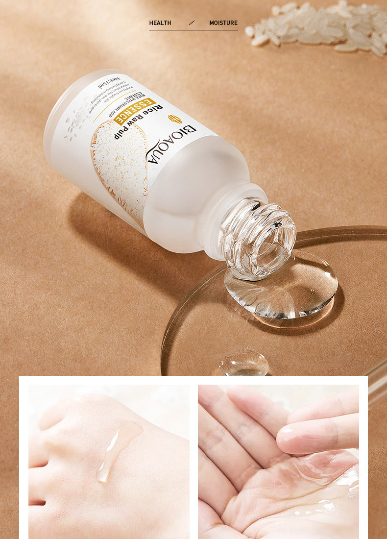 Rice Essence Serum15ml BIOAOUA Hyaluronic acid hydrating skincare products  foreign trade live wholesale