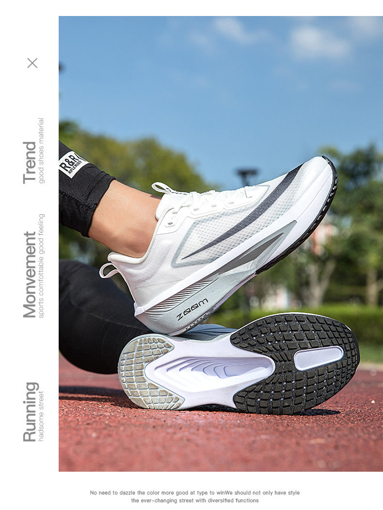 2025Plus Size Sports Shoes Racing Training Carbon Plate Sports Shoes Lightweight Men and Women Autumn Running Shoes