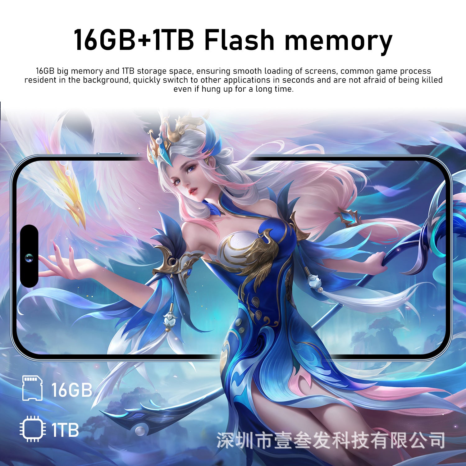 I15 ProMax Popular2+16 6.5Inch Smart Island Large Screen True4G Smart New Phone