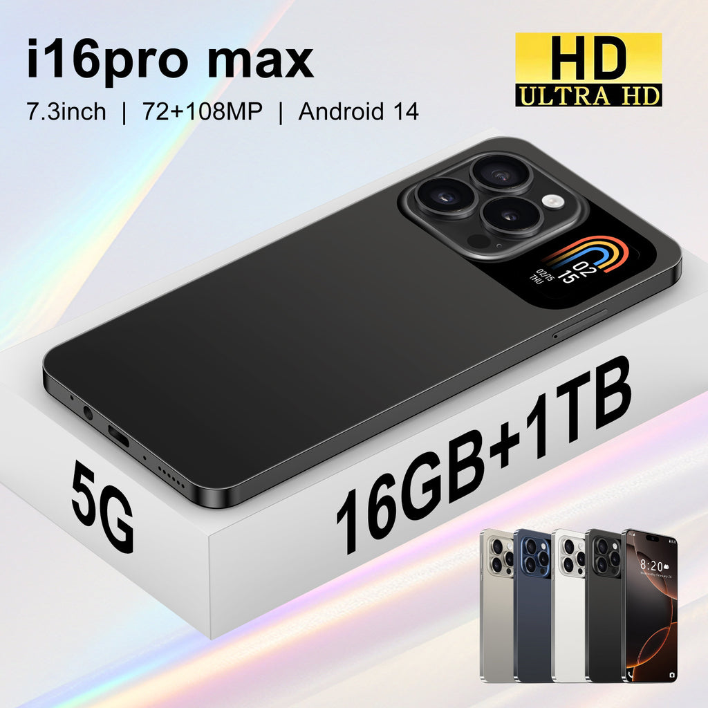Globally Exclusive for Smartphones i16pro max Android Large Screen16+1T Source Factory(Popular)