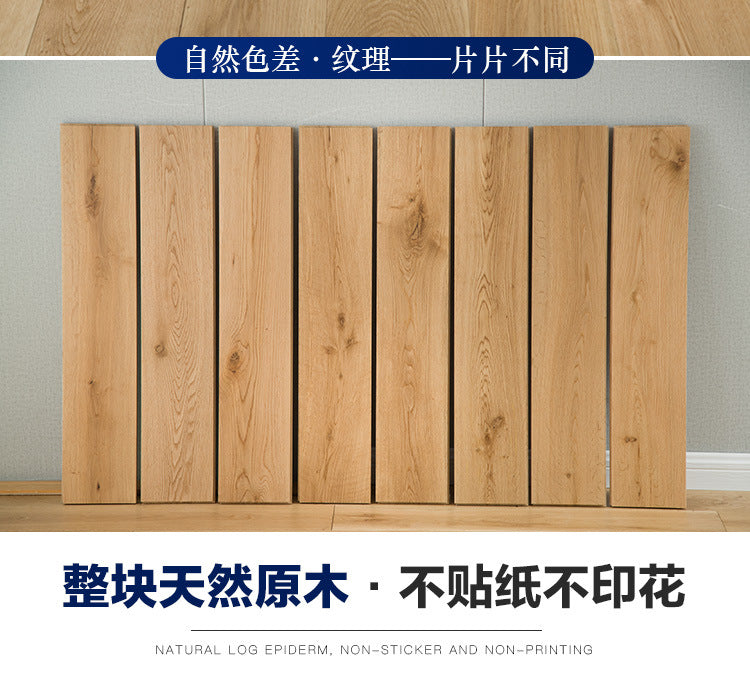 In-stock Solid Oak Flooring from Source Scar Modification Hand Scratch Pattern Original Wood Floor Solid Wood with Dragon Bone Design