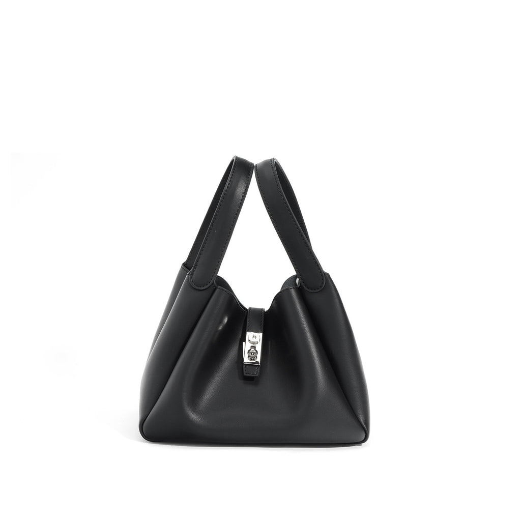 New Style Cowhide Vegetable Basket Bag for Women2024Summer Simple Fashion Large Capacity Single Shoulder Crossbody Bag Niche Lazy Style