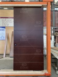 Luxurious Extra Large Size Irregular Flowing Design Residential Modern Exterior Main Entry Solid Wooden Front Door for Houses