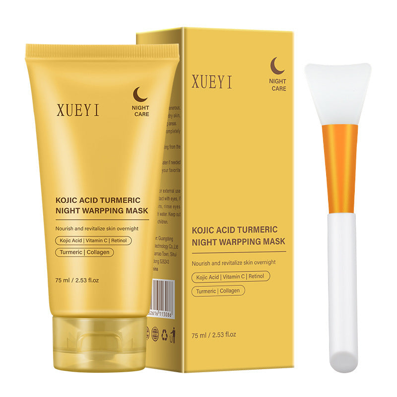 Spot Goods I Kojic Acid Turmeric Nighttime Sleep Peel-off Mask Brightening Skin Collagen Application