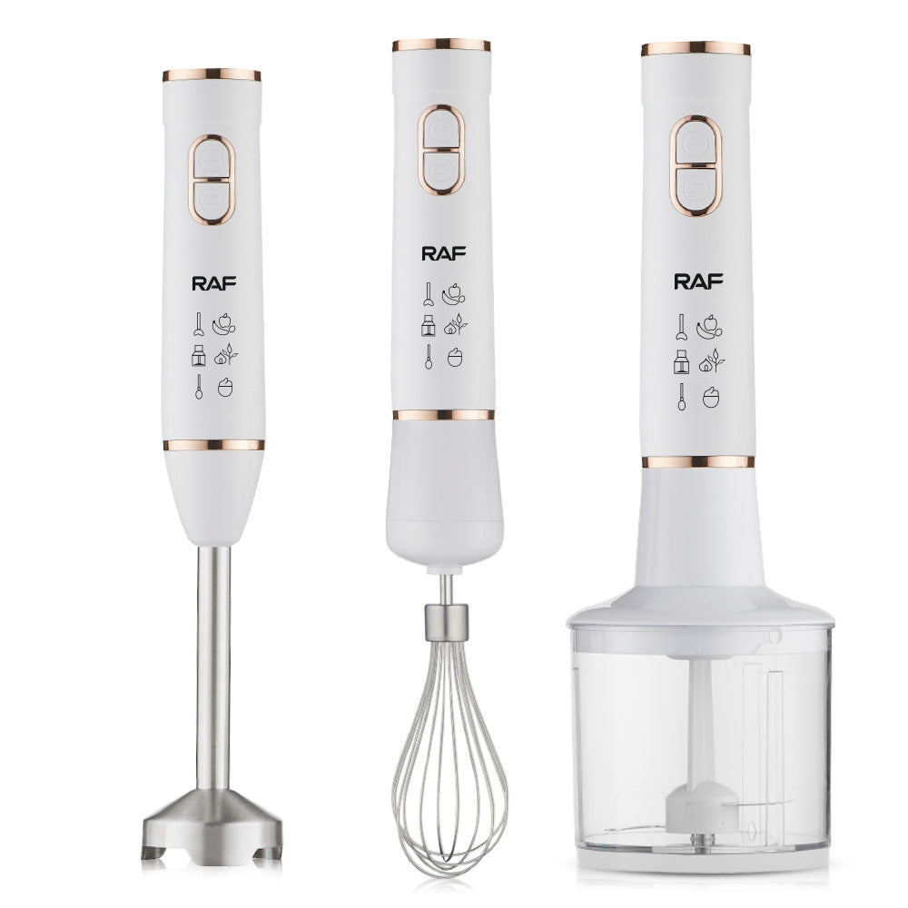 RAF EU Standard Handheld Cooking Stick Blender Multi-Functional Household Food Processor 4-in-1 Baby Food Baking