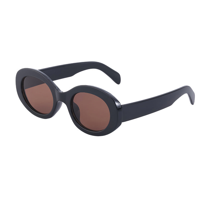 Fashion Round Frame Sunglasses for Women Trendy European and American Style ins Small frame sunglasses for women outdoor sun protection glasses shades