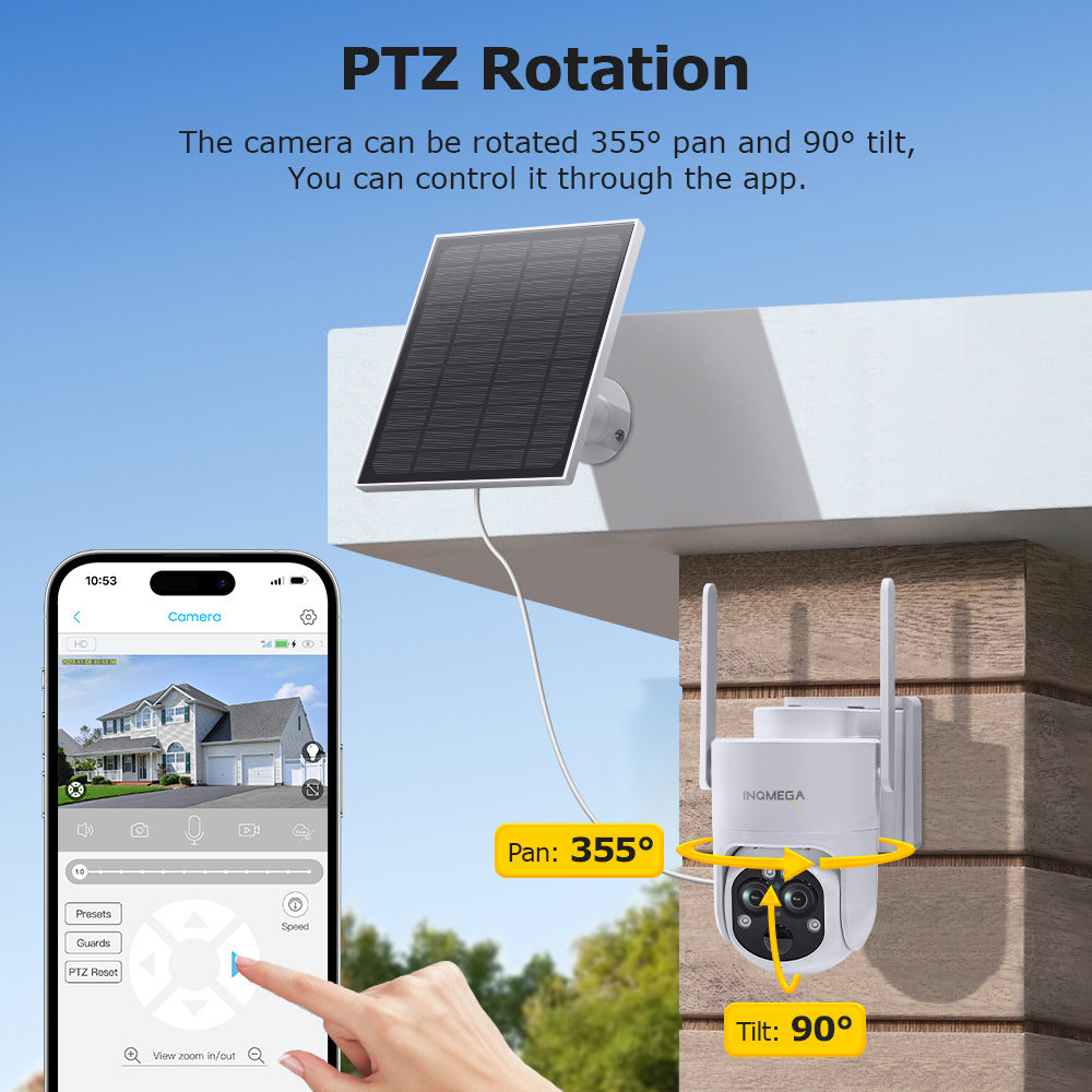 Private Model4G Solar-powered Camera122x Zoom Surveillance600High Definition Full Color Outdoor Special