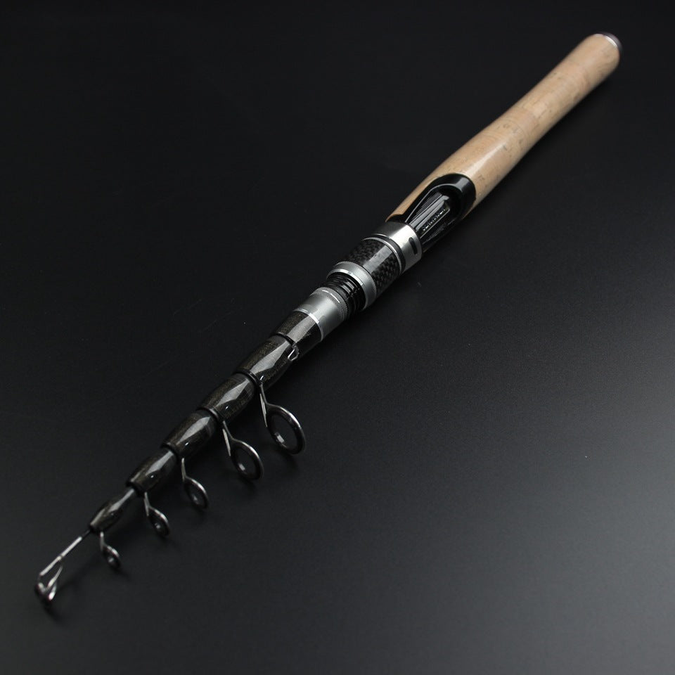 Portable Sea Rod Set with Wooden Handle, Fishing Reel, Telescopic Lure Rod, Fishing Gear, Wholesale from Fishing Rod Manufacturer