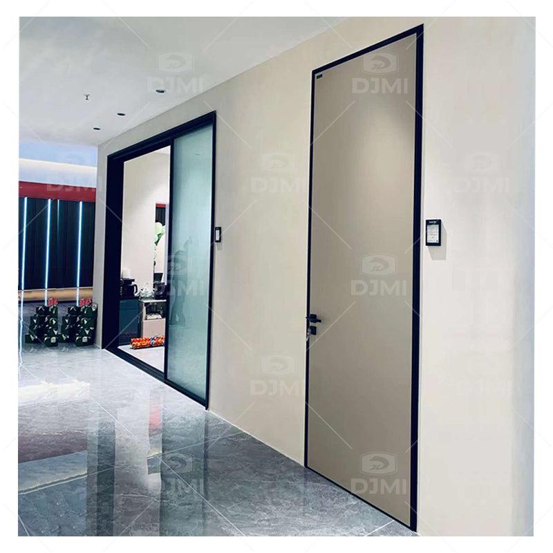 Fashion Design Plain Bedroom Wooden Door for Interior Door Waterproof Aluminum Frame Wood Doors