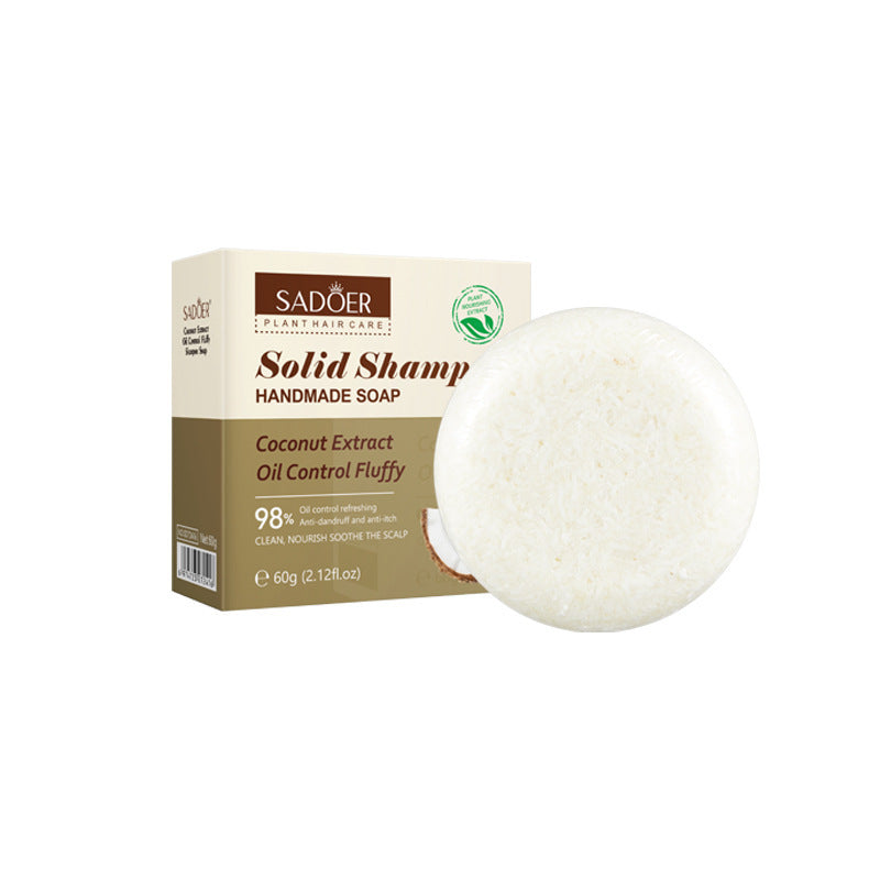 Plant-Based Shampoo Soap60g SADOER Strengthen Hair Roots Deep Clean Hair Soap  Wholesale