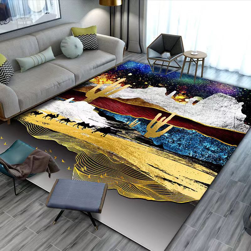Simple Modern Minimalist Style Carpet Living Room Coffee Table Rug Bedroom Full Bedside Mat Rectangular Home Rug