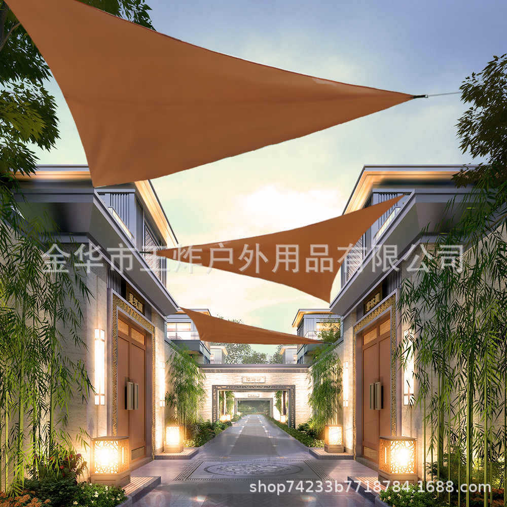 Sunshade Sail Factory Outdoor Camping Canopy Sunshade Awning Courtyard Pool Sunshade Triangle Sail