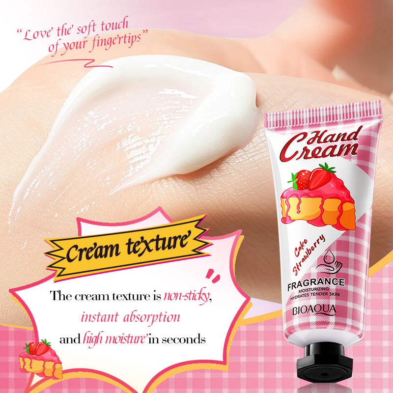 Strawberry Cake Hand Cream BIOAOUA Fragrance Hand Cream  Foreign Trade Wholesale