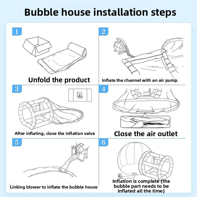 Inflatable Bubble House Outdoor Scenic Spot Check-in Festival Decoration Tent Manufacturer Sunshade Starry Sky Room Bubble House