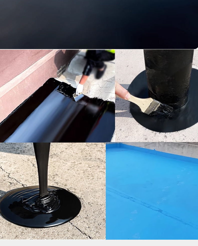 Waterproof Polyurethane Coating Roof Window Sill Liquid Membrane Flat House Crack Leak Sealant Anti-Seepage