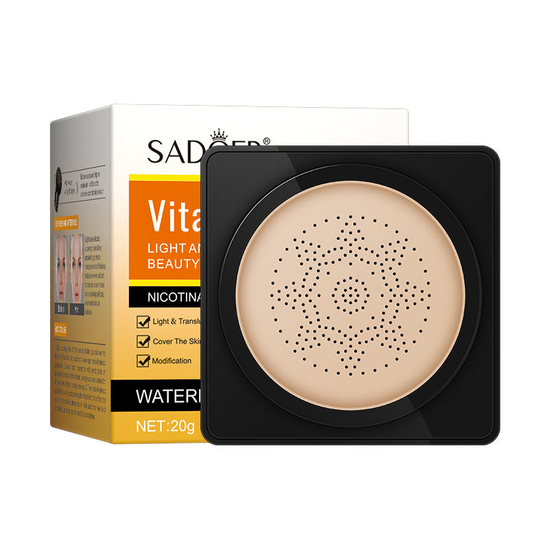 Makeup SADOER Vitamin C Mushroom Cushion Moisturizing Lightweight Breathable BB Wholesale Cross-Border Foreign Trade Frost