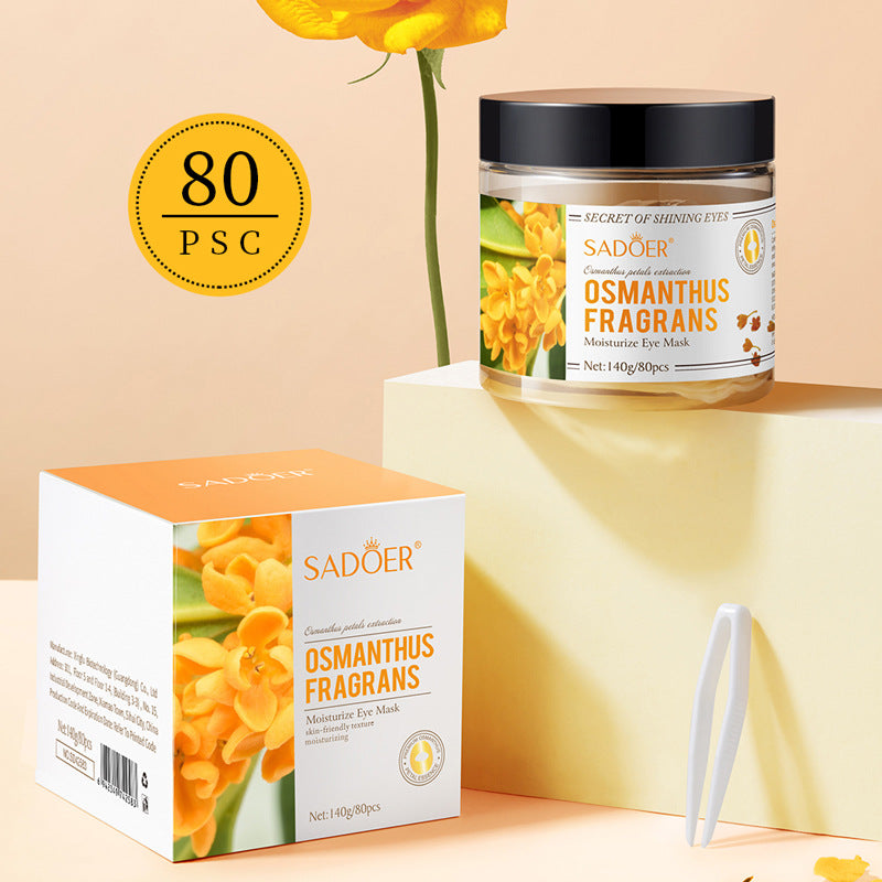 Golden Osmanthus Eye Mask Patch SADOER Moisturizing and Hydrating to Reduce Dark Circles  Foreign Trade Live Wholesale