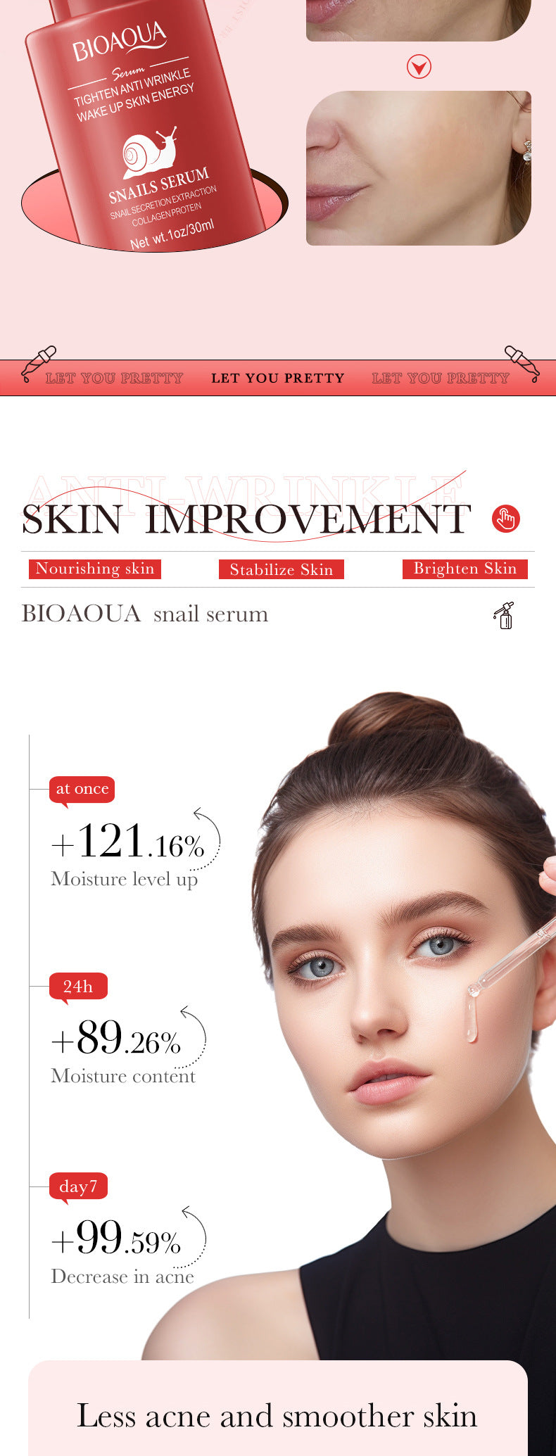 Essence Serum30ml BIOAOUA Turmeric Hydrating Retinol Moisturizing and Nourishing  Wholesale