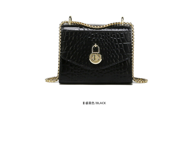 New Trendy Fashion Small Square Bag Retro Chic Single Shoulder Women's Bag Unique Niche Fresh Crossbody Women's Bag